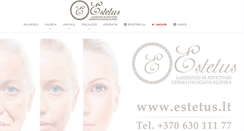 Desktop Screenshot of estetus.lt